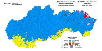 מפה של סלובקיה אתני
