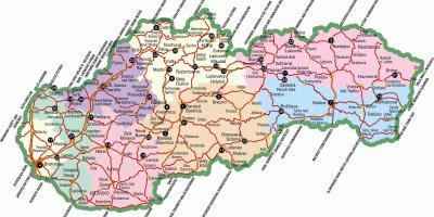 סלובקיה אטרקציות תיירותיות מפה